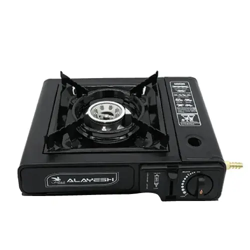 موقد غاز محمول بشعلة واحدة لون أسود - BDZ-155-AL