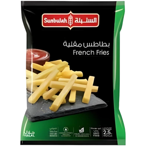 بطاط مقطعة السنبلة 2.5 كجم