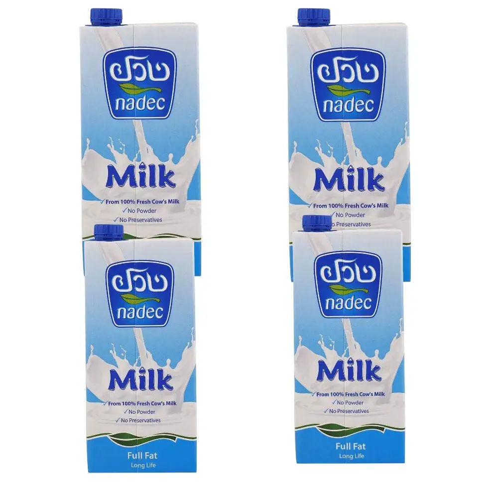 نادك حليب كامل الدسم 1 لتر Pack of 4