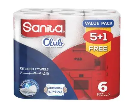 سانيتا كلوب ورق مطبخ 5+1مجانا
