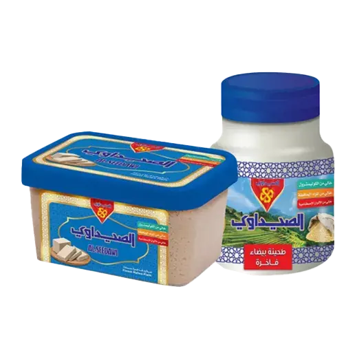 حلاوة طحينية سادة500 مع طحينية بيضاء 500