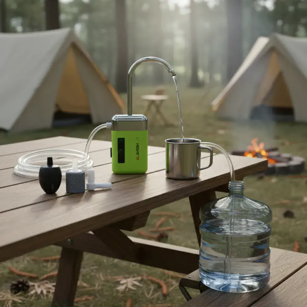 مضخة مياه العايش شحن مع هوز 2.4 متر اكسجين شحن