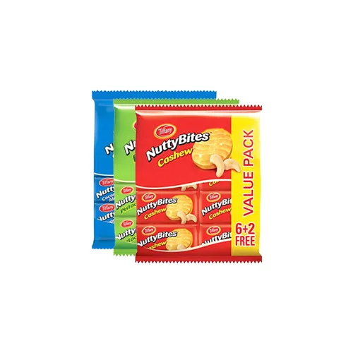 تيفاني بايتس بسكويت فستق 6+2 مجانا 81 جم Pack of 6