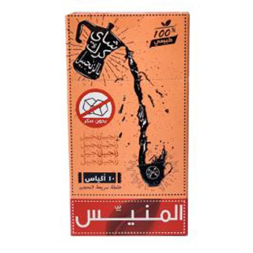 المنيس شاي كرك بالزنجبيل بدون سكر  200 جم  Pack of 10