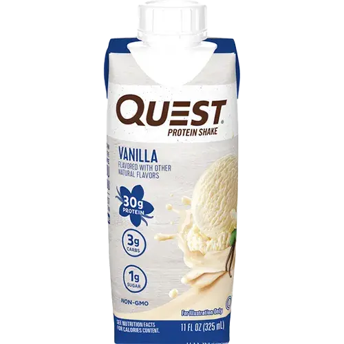 كويست بروتين مخفوق بنكهة الفانيلا 325 مل Pack of 12