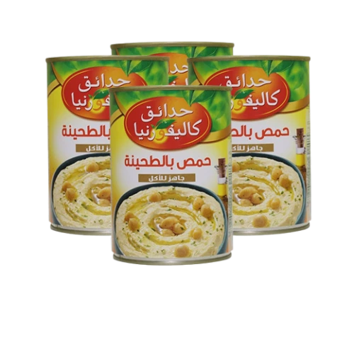 حدائق كاليفورنيا حمص بالطحينة 400 جم 4 Pack of 6